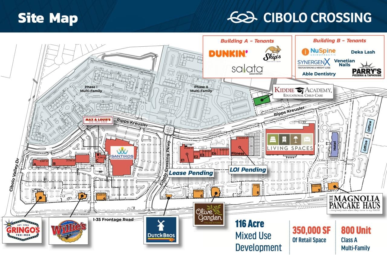 Cibolo Crossing Development Map