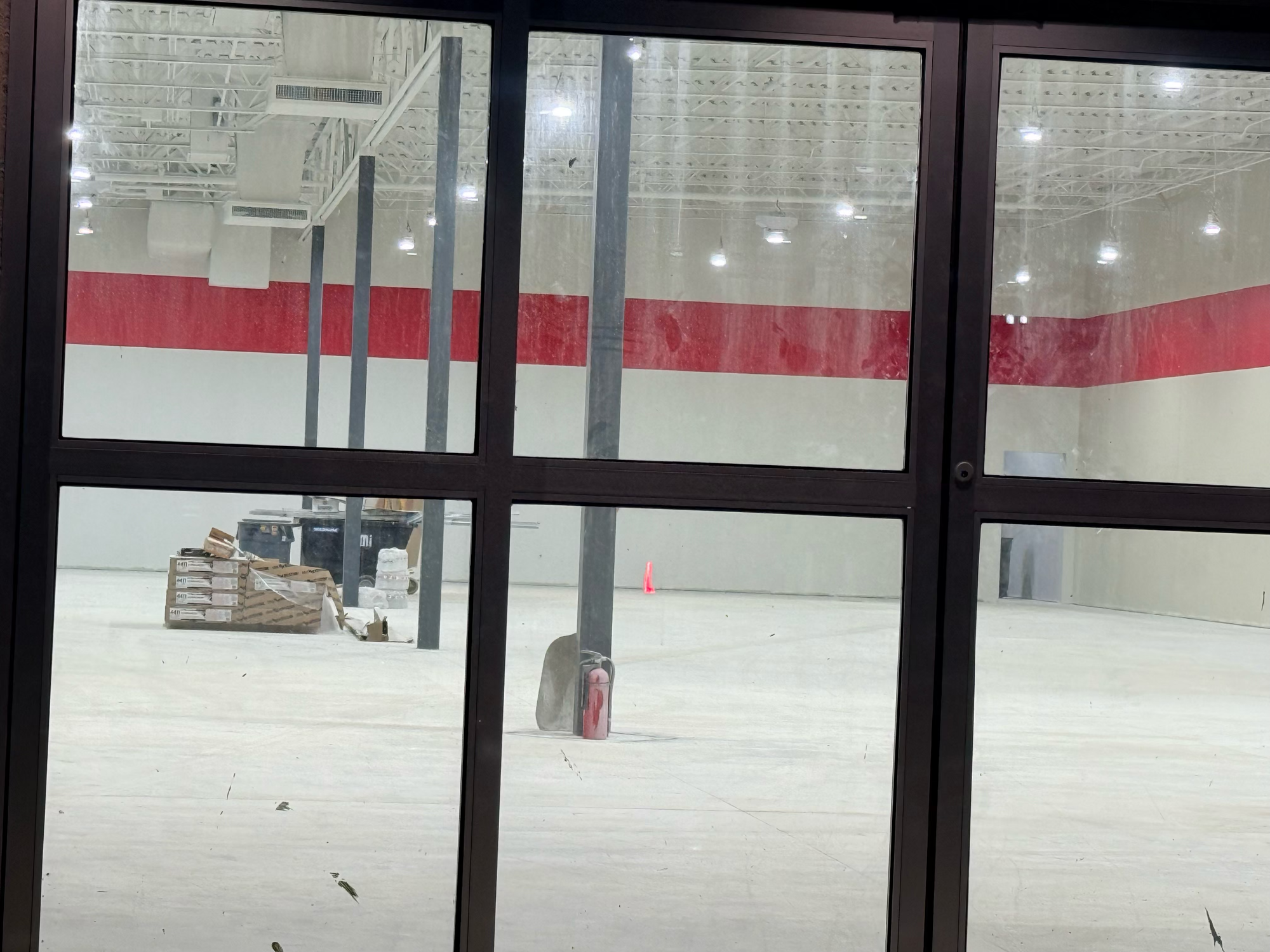 Inside the building on Feb. 26, 2026 (construction still underway)