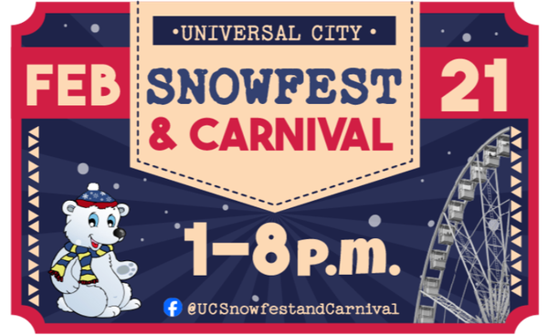 Universal City Snowfest & Carnival 2026 - Feb 21, 1-8 p.m.